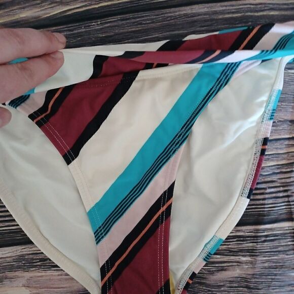 VIX PAULA HERMANNY SWIMWEAR BOTTOMS VINTAGE GRAPHIC PRINT SIZE L NEW W TAGS - Picture 2 of 8